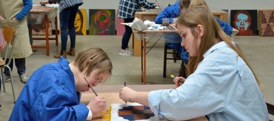 Kunstproject in De Werkplaats