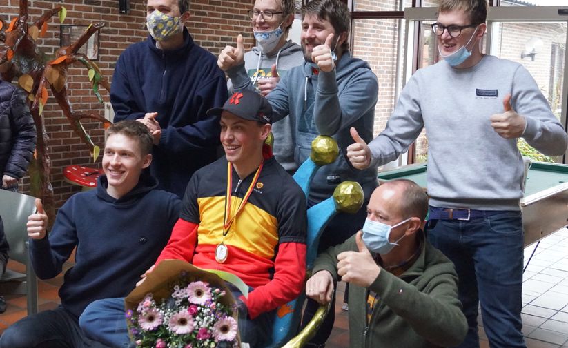 Lars is Belgisch kampioen G-veldrijden